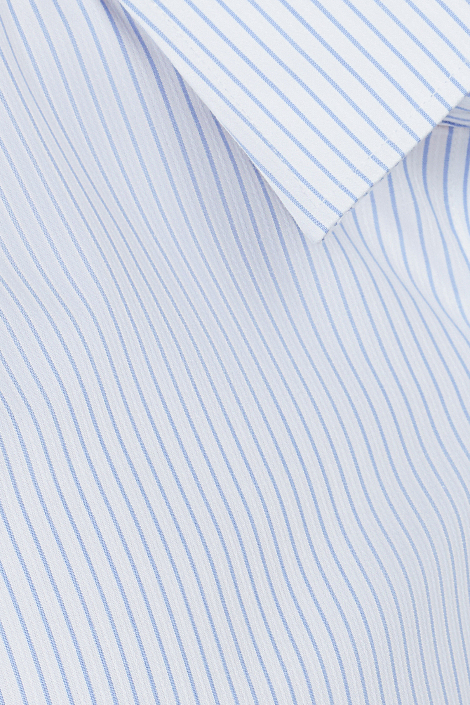 Áo sơ mi nam Classic dài tay trắng sọc xanh - HẾT HÀNG