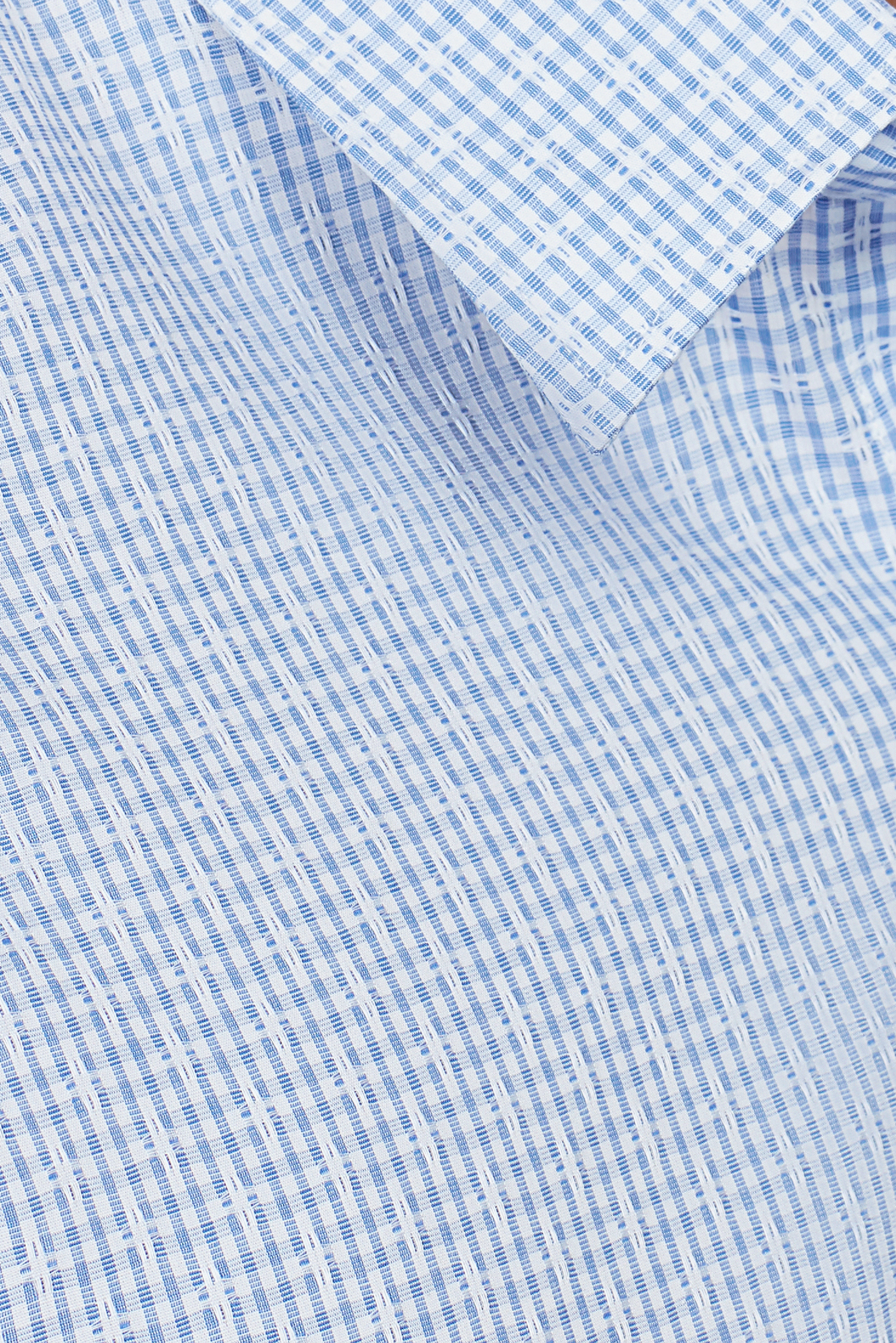 Áo sơ mi nam Slim fit dài tay carO sọc hoa văn - HẾT HÀNG