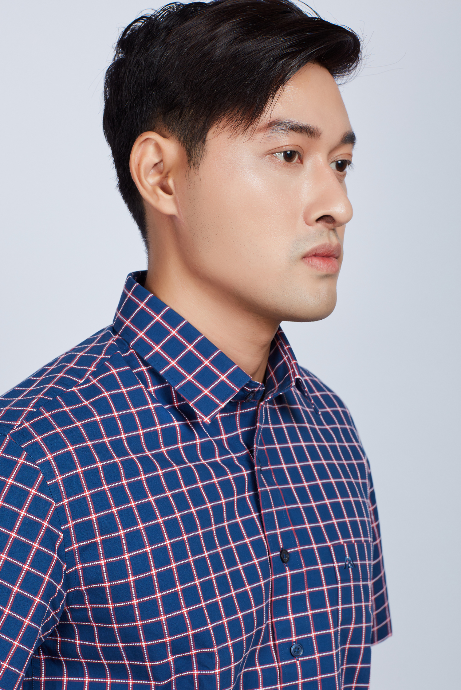 Áo sơ mi nam Casual ngắn tay ca rô chấm bi- HẾT HÀNG