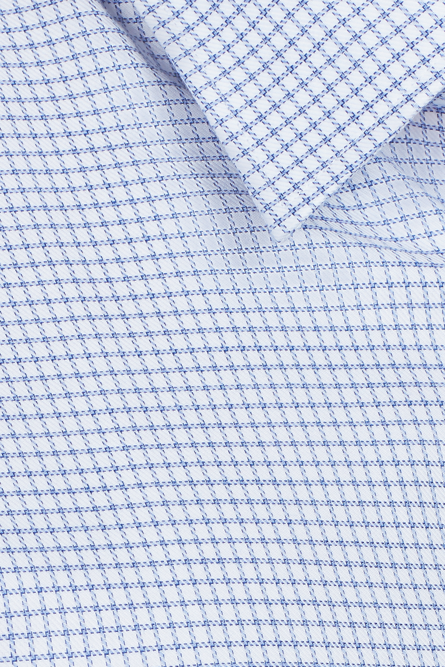 Áo sơ mi nam Casual ngắn tay trắng sọc ca rô xanh-HẾT HÀNG