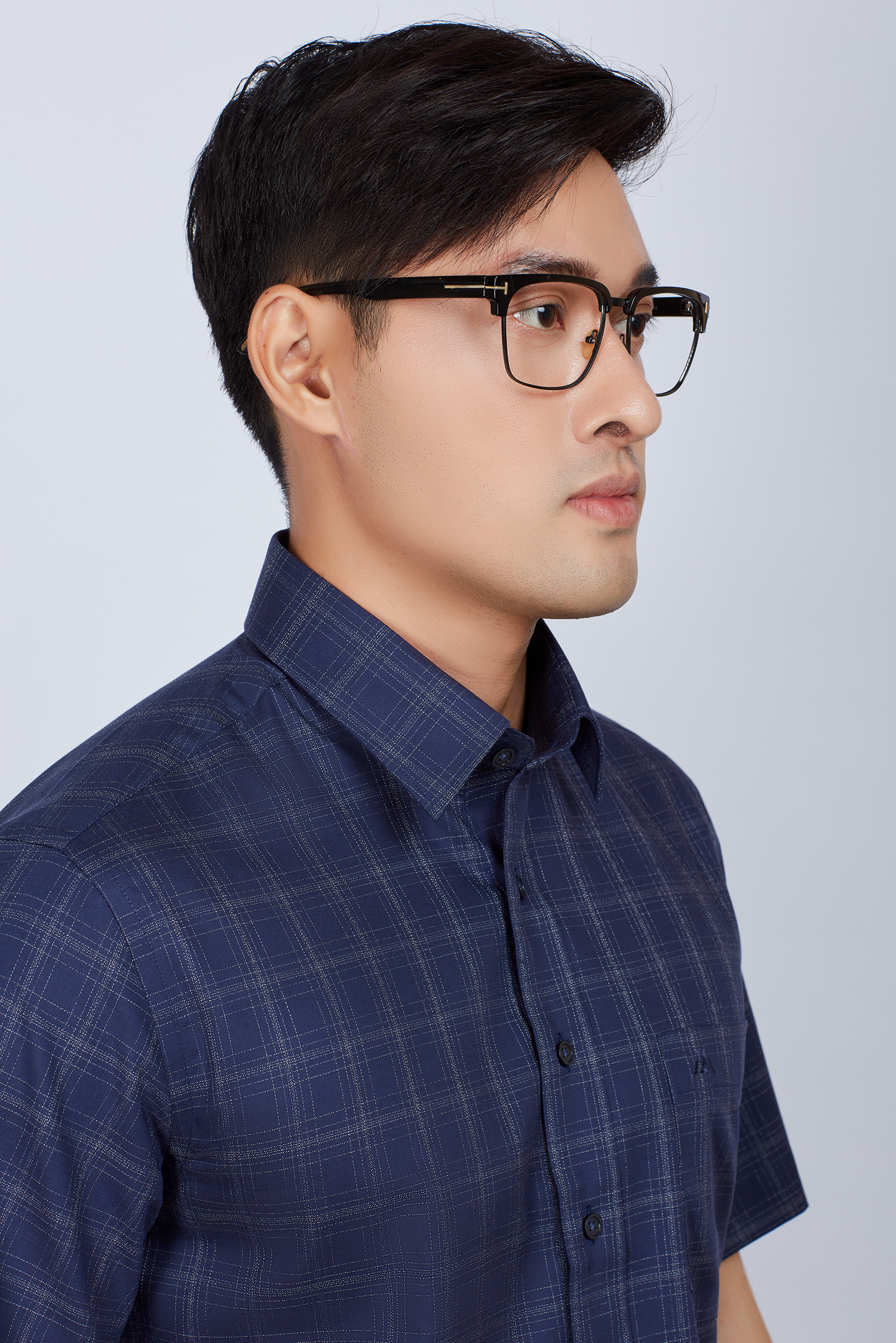 Áo sơ mi nam Casual ngắn tay ca rô - HẾT HÀNG