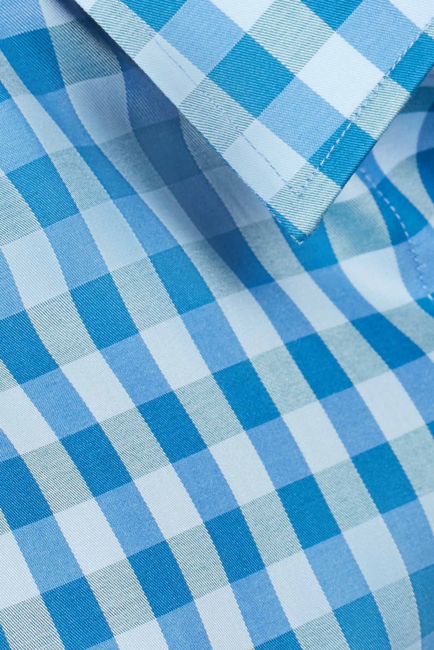 Áo sơ mi nam Slim fit dài tay ca rô sọc xanh - HẾT HÀNG