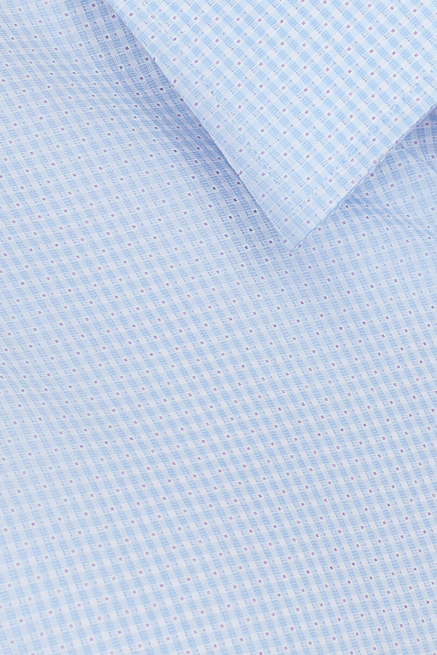 Áo sơ mi nam Slim fit dài tay xanh ngọc chấm bi - HẾT HÀNG