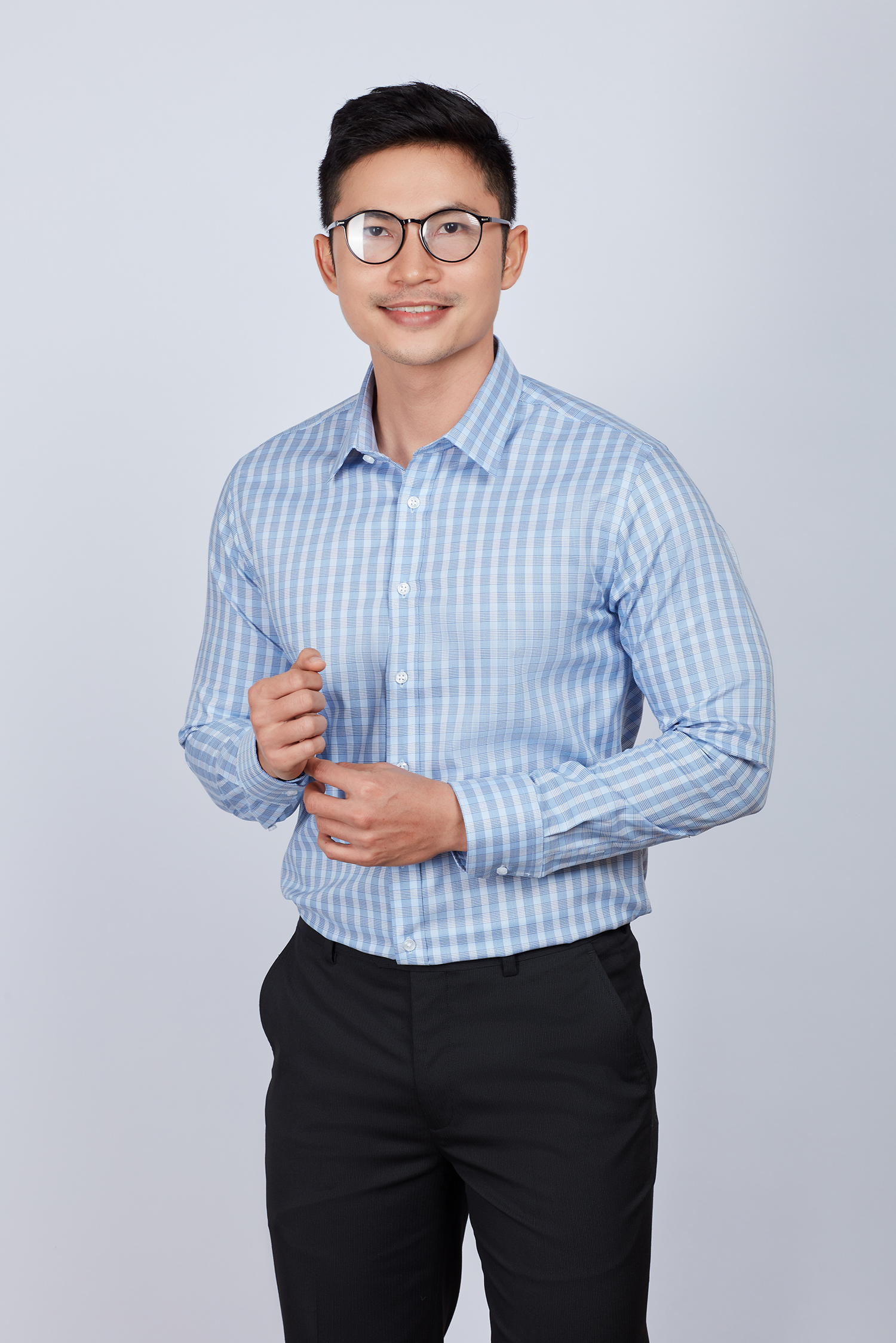 Áo sơ mi nam Slim fit dài tay ca rô - HẾT HÀNG