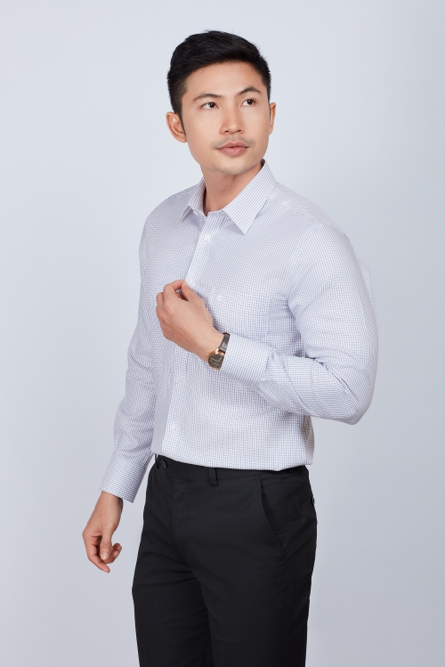 Áo sơ mi nam Classic dài tay sọc ca rô  - HẾT HÀNG