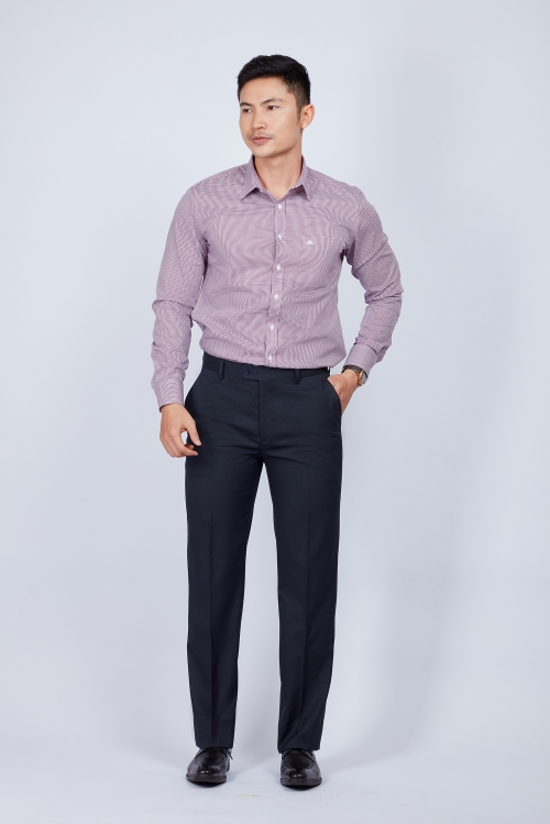 Quần Tây Nam Classic không ly đen sọc - HẾT HÀNG