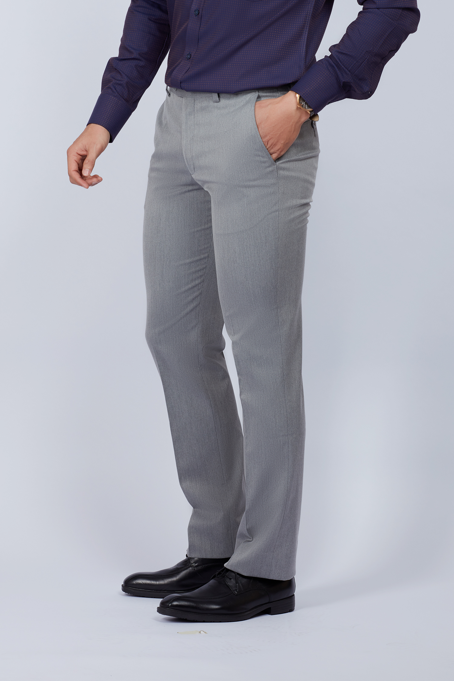 Quần Tây Nam - Slimfit không ly xám - HẾT HÀNG