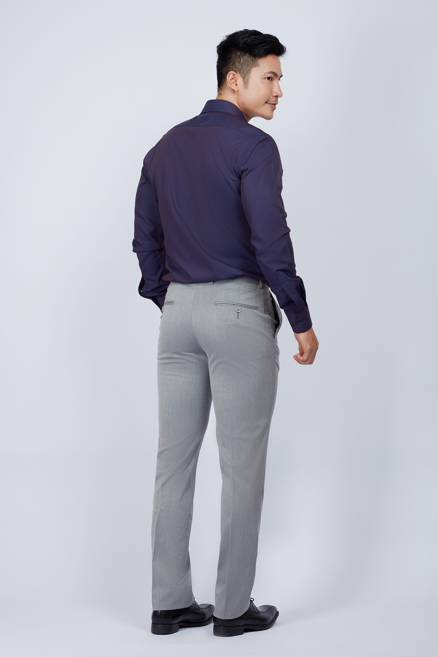 Quần Tây Nam - Slimfit không ly xám - HẾT HÀNG