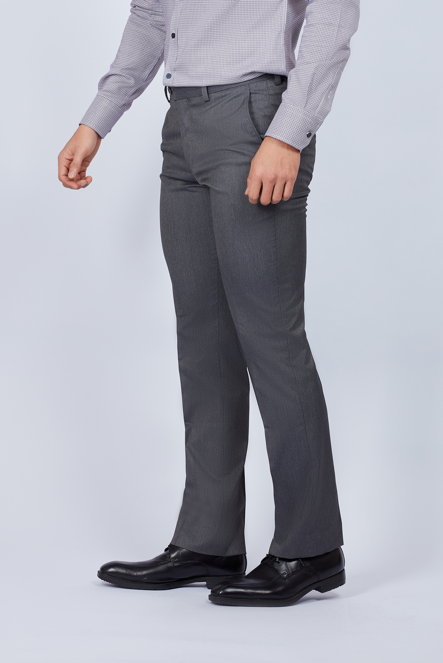 Quần Tây Nam Slimfit không ly xám marl- HẾT HÀNG