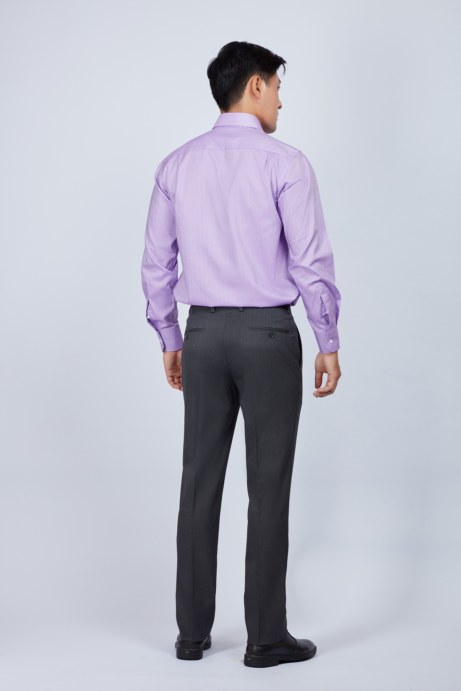 Quần Tây Nam Slimfit không ly xám đen