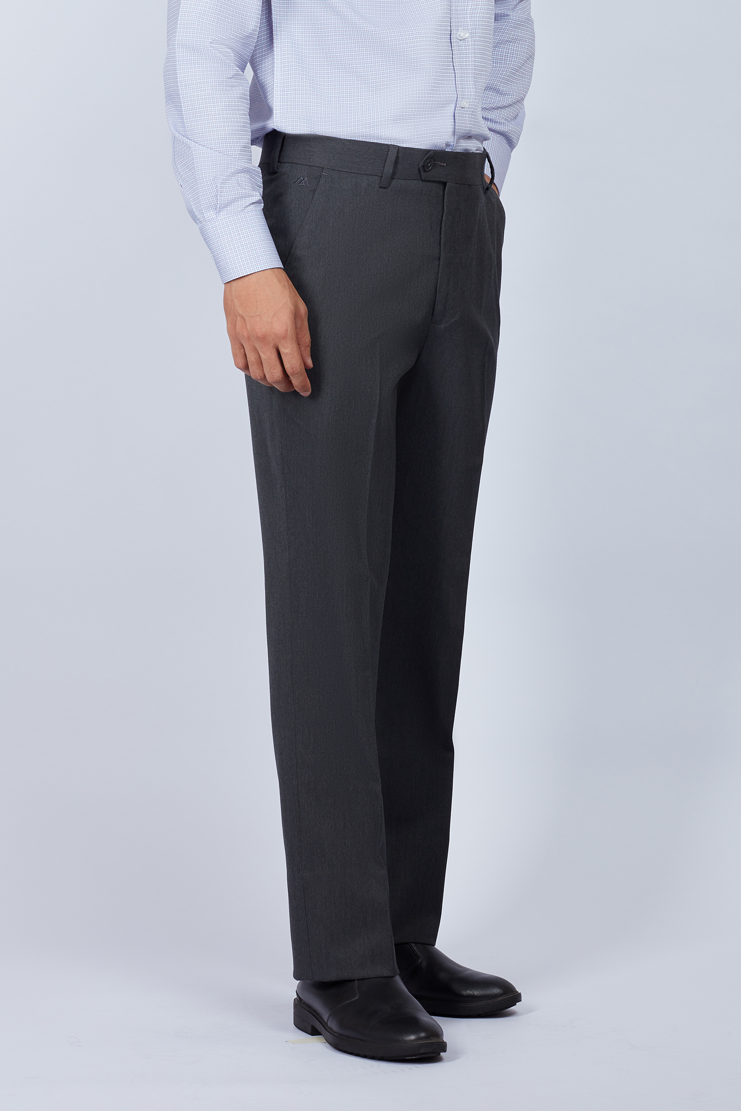 Quần Tây Nam Classic xám tro không ly - HẾT HÀNG