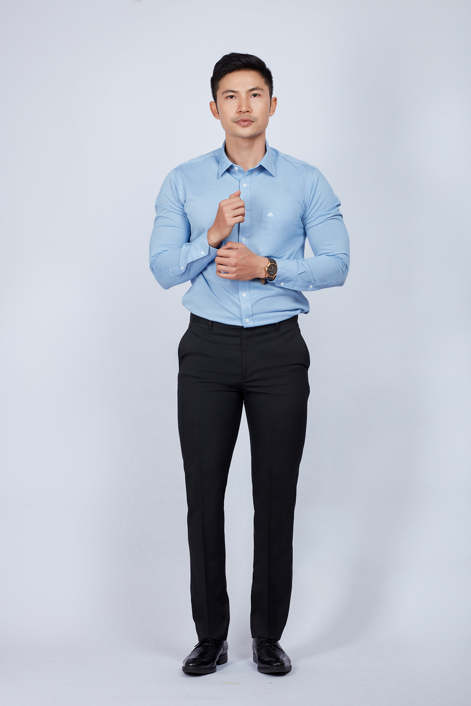 Quần Tây Nam Slimfit đen sọc không ly - HẾT HÀNG