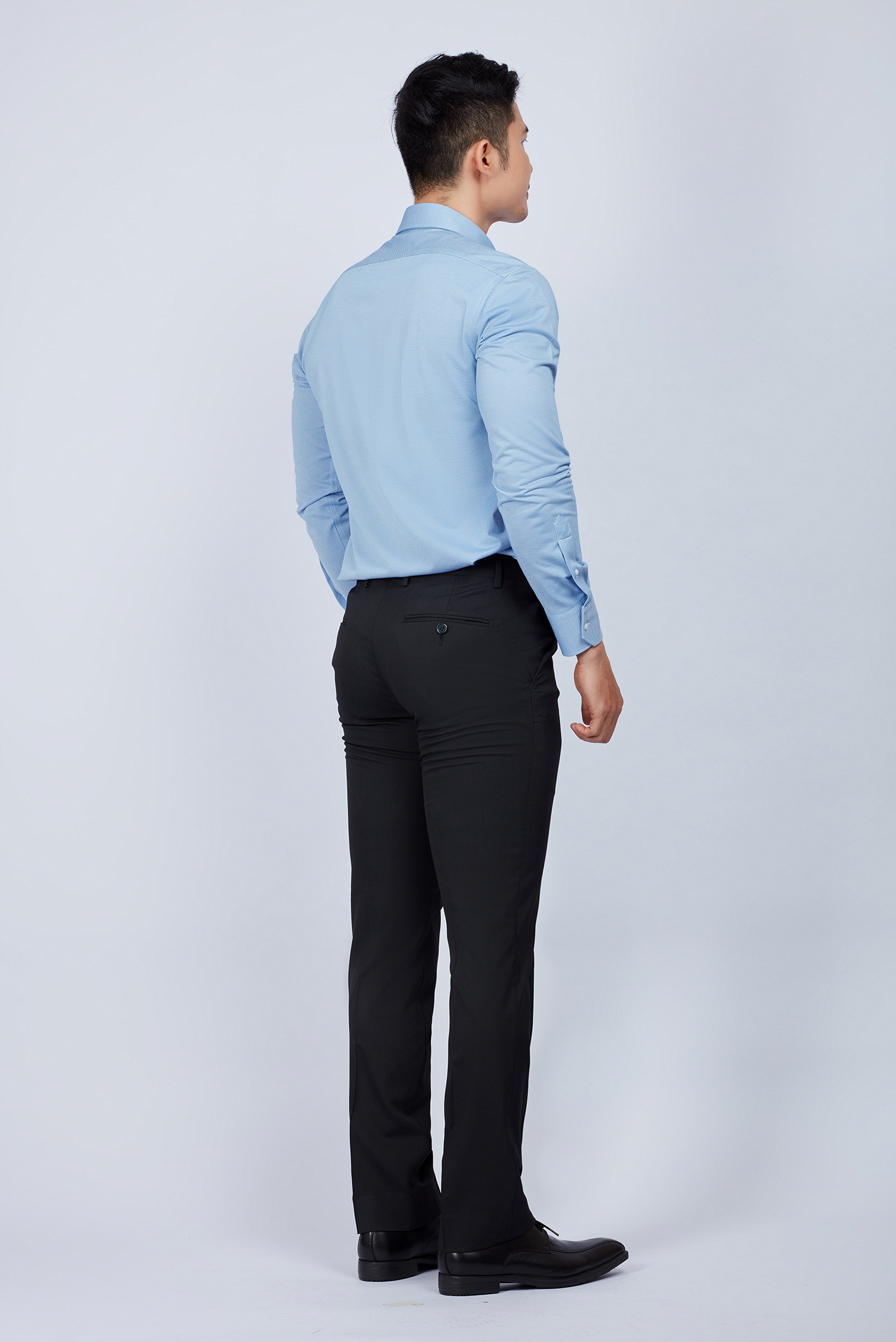 Quần Tây Nam Slimfit đen sọc không ly - HẾT HÀNG