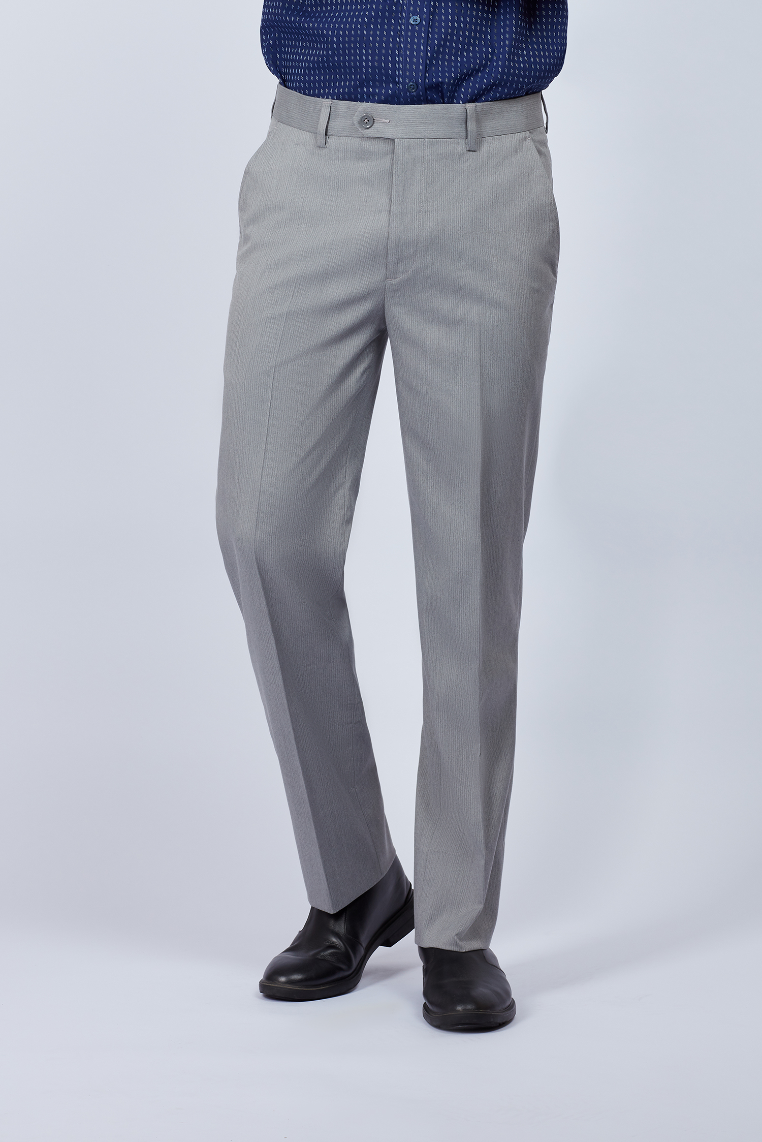 Quần Tây Nam - Classic không ly xám marl - HẾT HÀNG