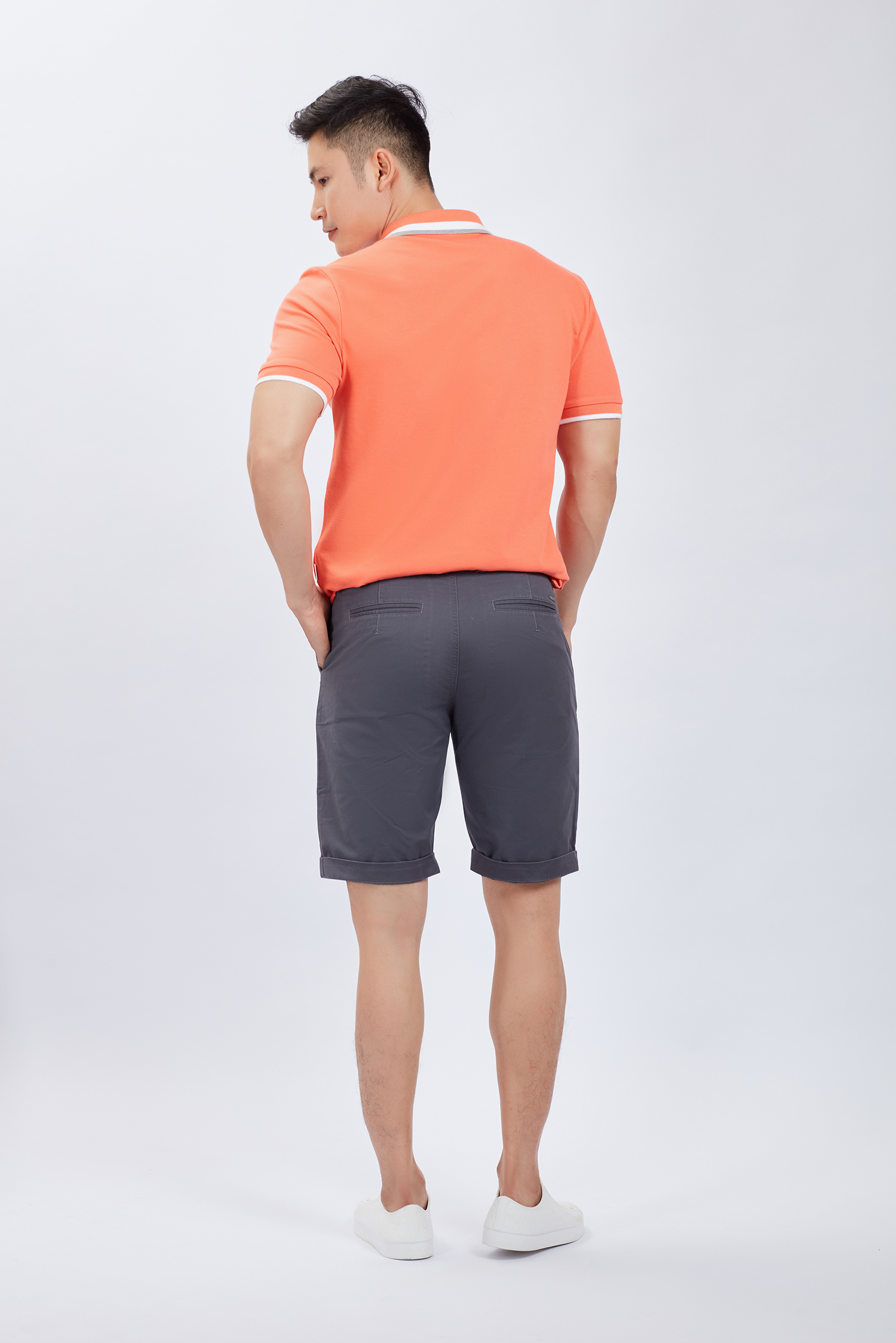 Quần short nam xám 