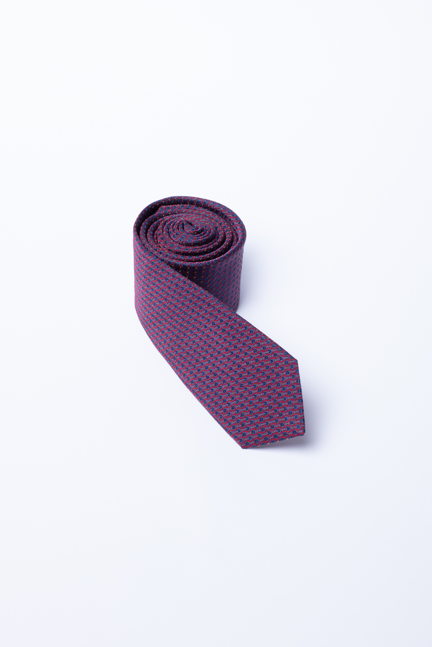 Cà Vạt nam bản nhỏ màu tím hoa văn