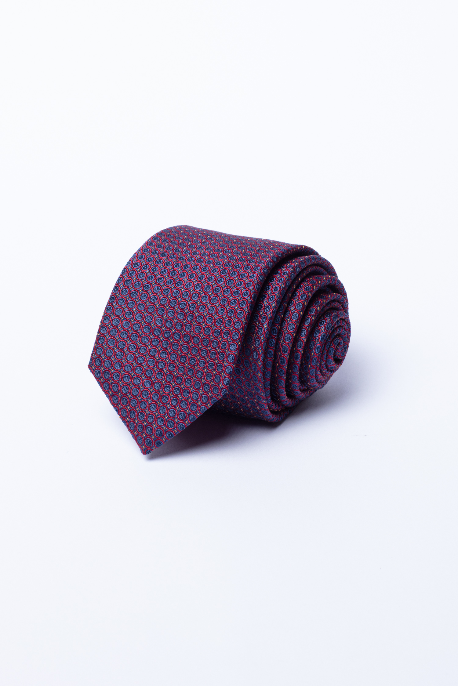 Cà Vạt nam bản nhỏ màu tím hoa văn