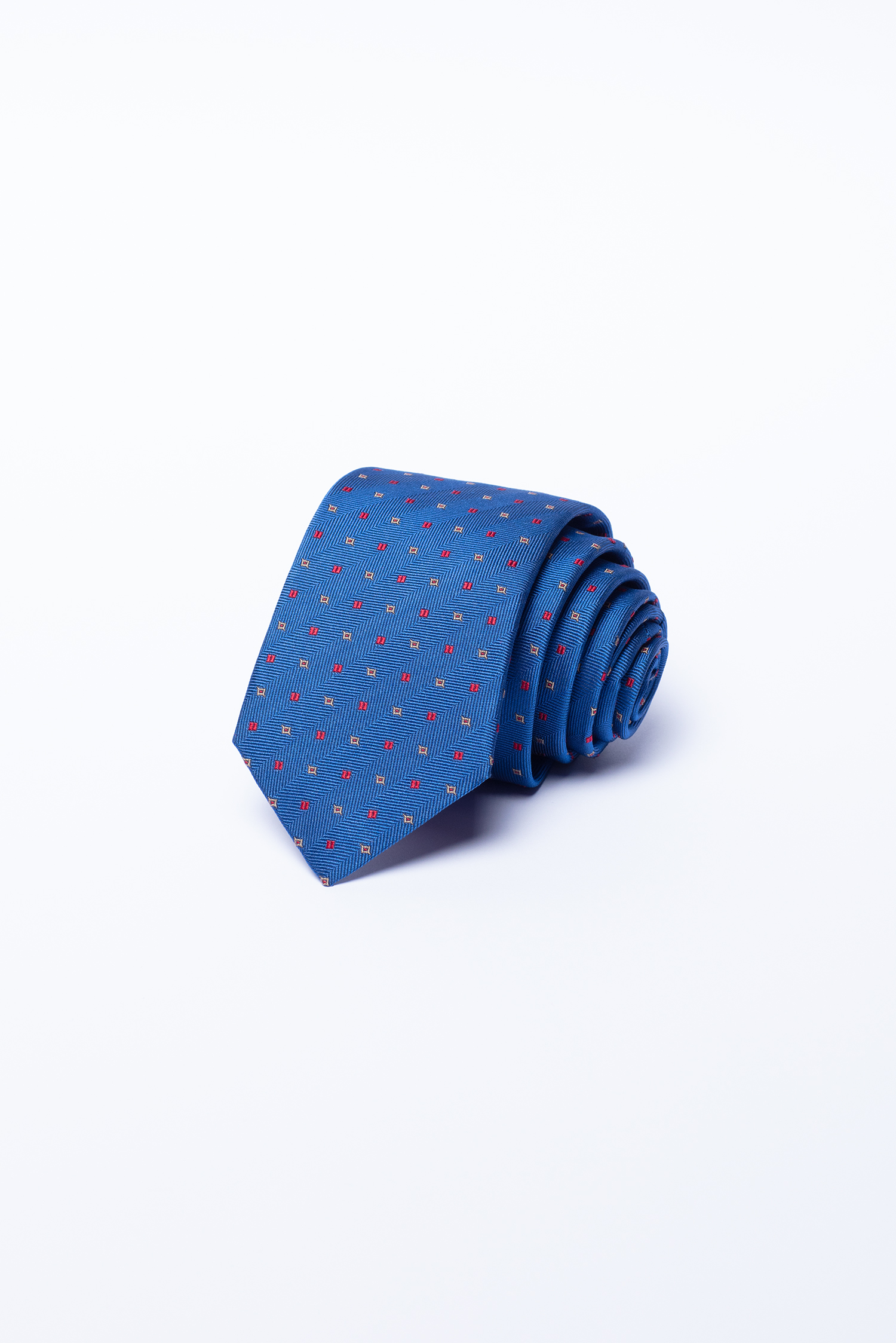 Cà Vạt nam bản nhỏ màu xanh hoa văn - HẾT HÀNG