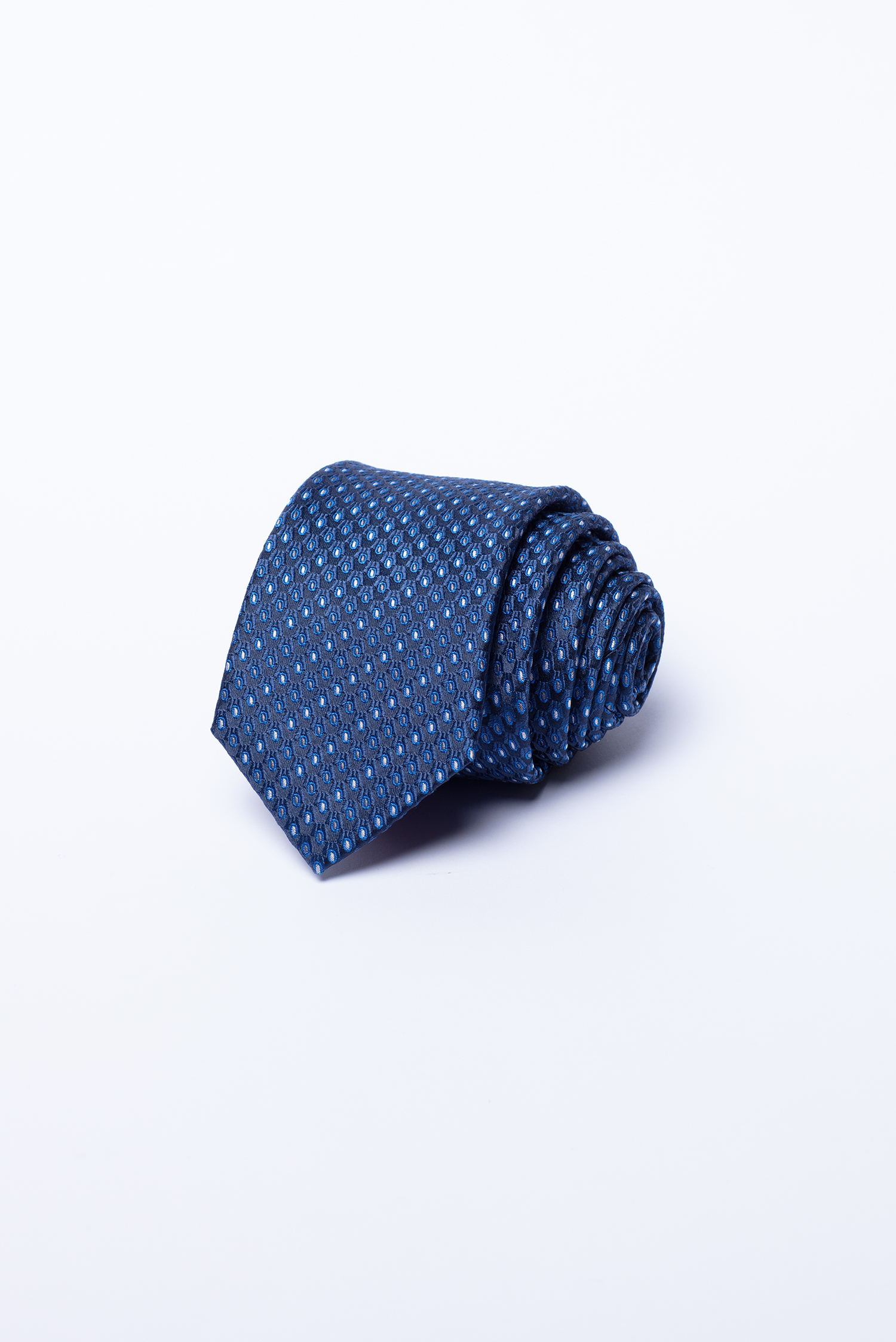Cà Vạt nam bản nhỏ xanh dương họa tiết