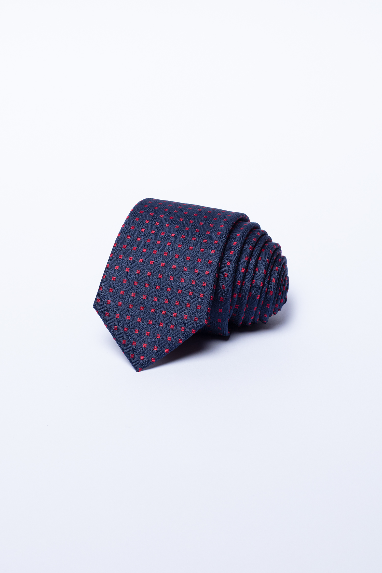 Cà Vạt nam bản nhỏ xanh dương chấm bi - HẾT HÀNG