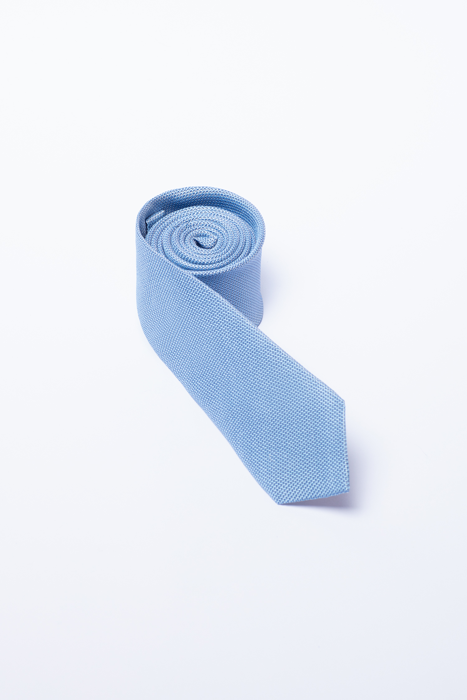 Cà Vạt nam bản nhỏ màu xanh nhạt trơn