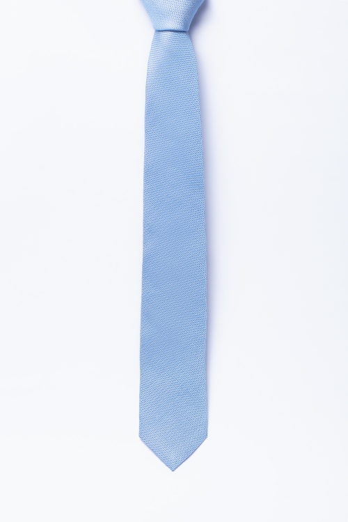 Cà Vạt nam bản nhỏ màu xanh nhạt trơn