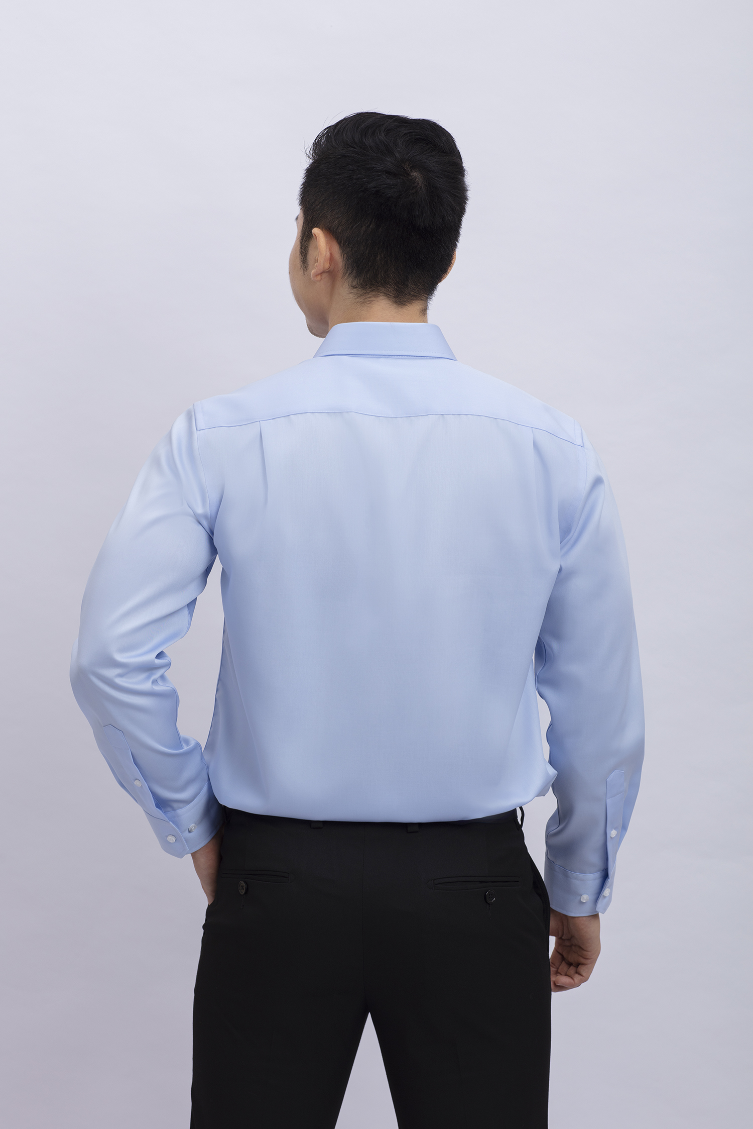 Sơ mi nam dài tay Classic trơn xanh ngọc - HẾT HÀNG