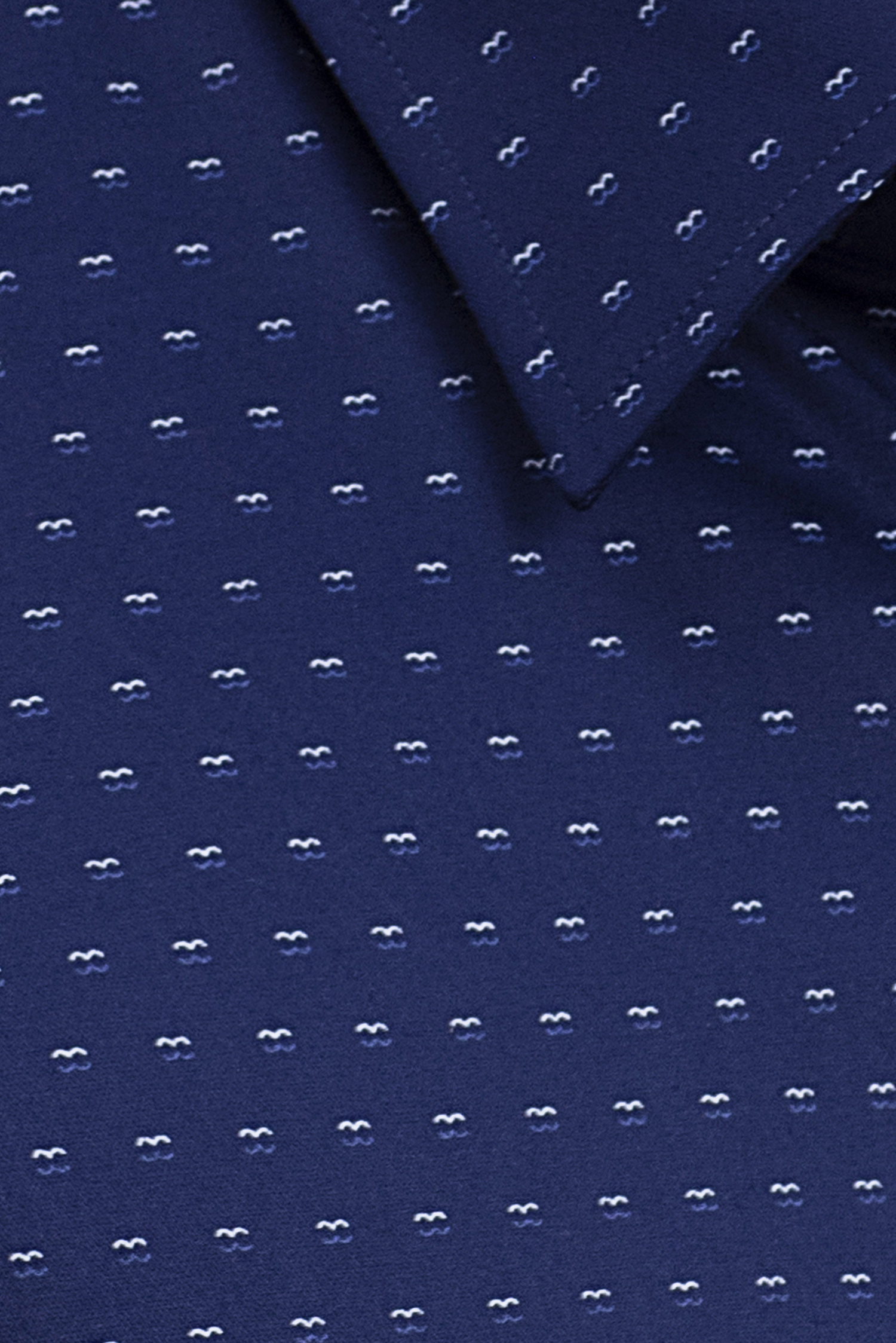 Sơ mi nam ngắn tay Casual xanh đậm chấm bi - HẾT HÀNG