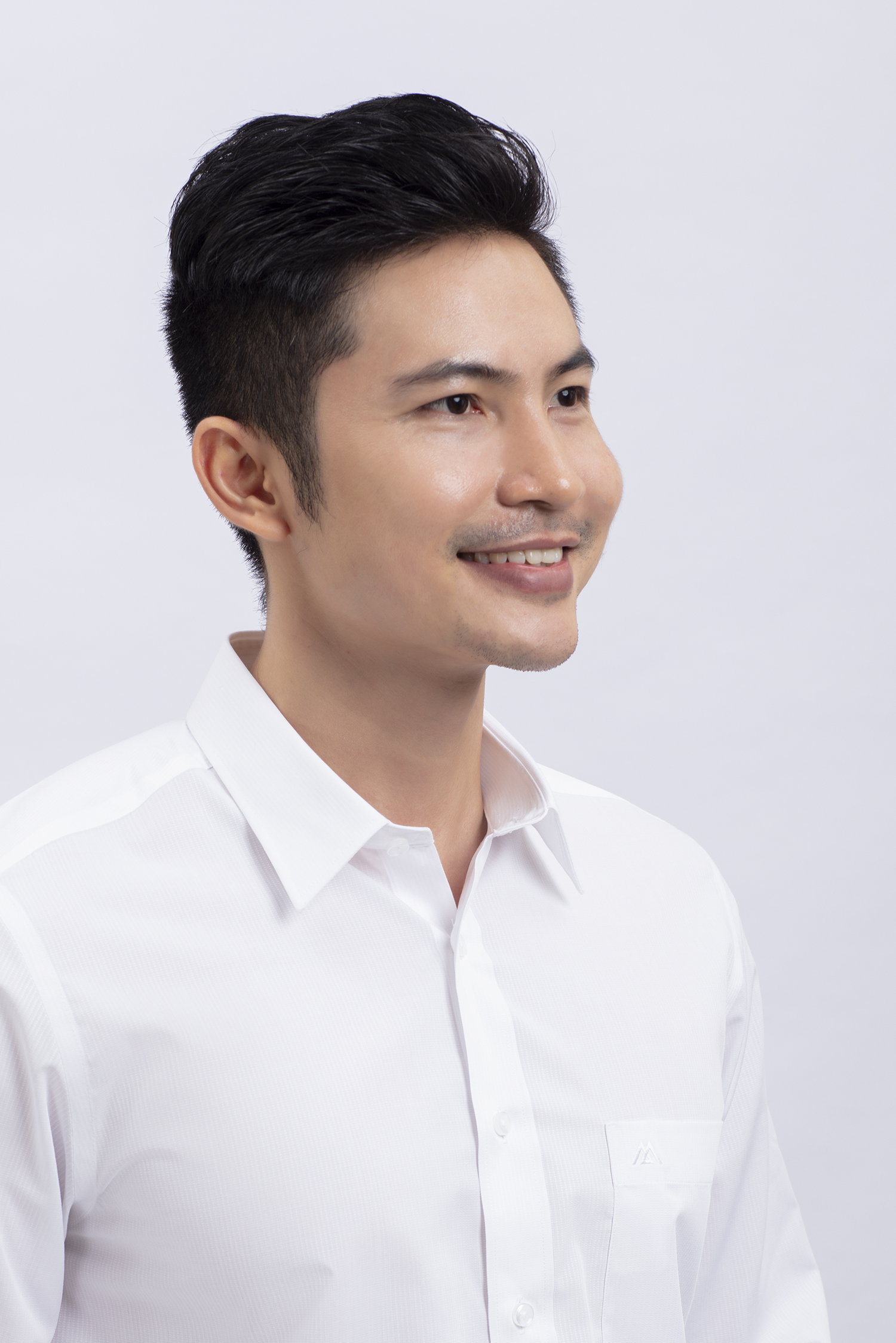 Sơ mi nam dài tay Classic-trắng hoa văn - HẾT HÀNG