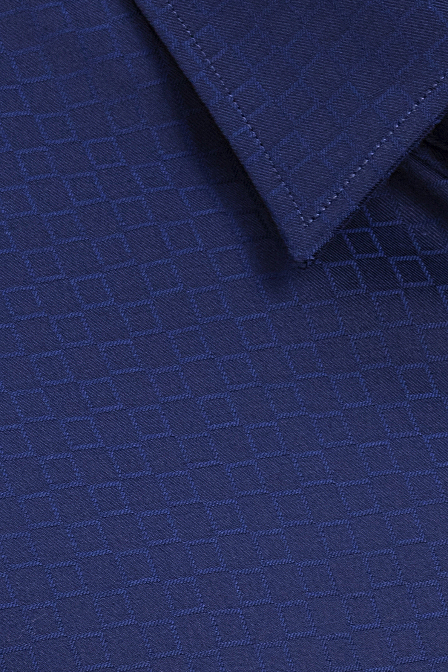 Áo sơ mi nam ngắn tay Casual xanh dương caro nhỏ