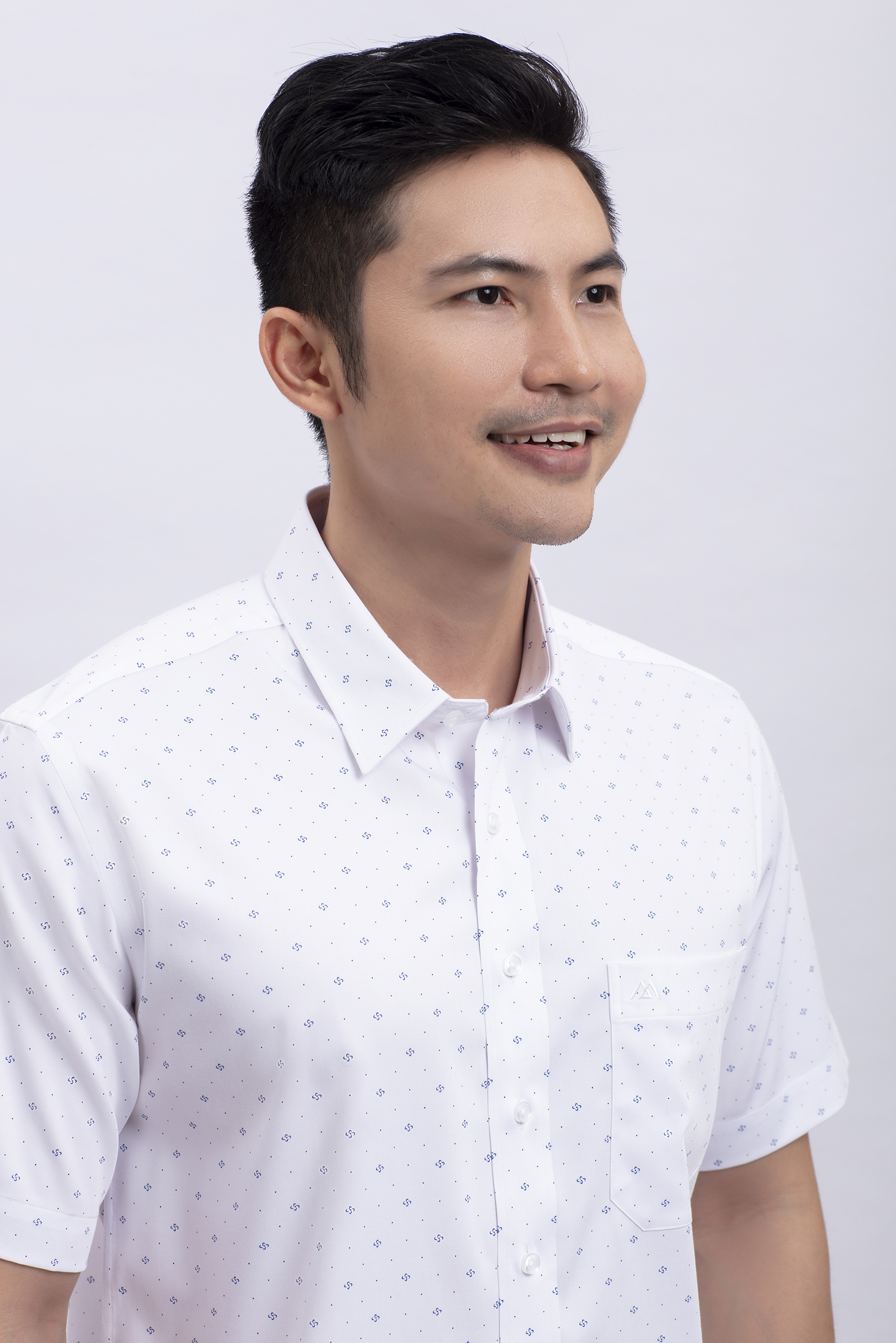 Áo sơ mi nam ngắn tay Casual in họa tiết - HẾT HÀNG