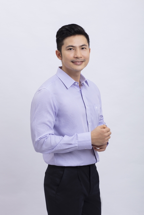 Áo sơ mi nam dài tay Classic màu tím caro nhỏ - HẾT HÀNG