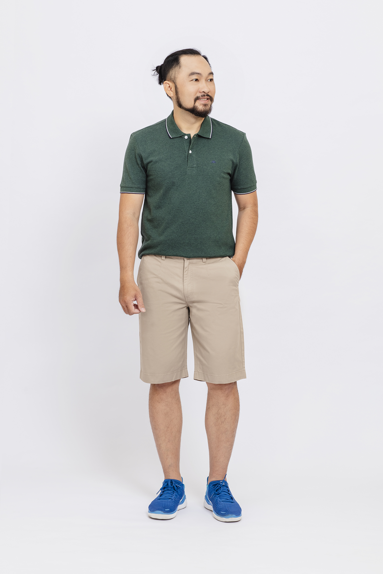 Quần short khaki màu khaki sáng - HẾT HÀNG