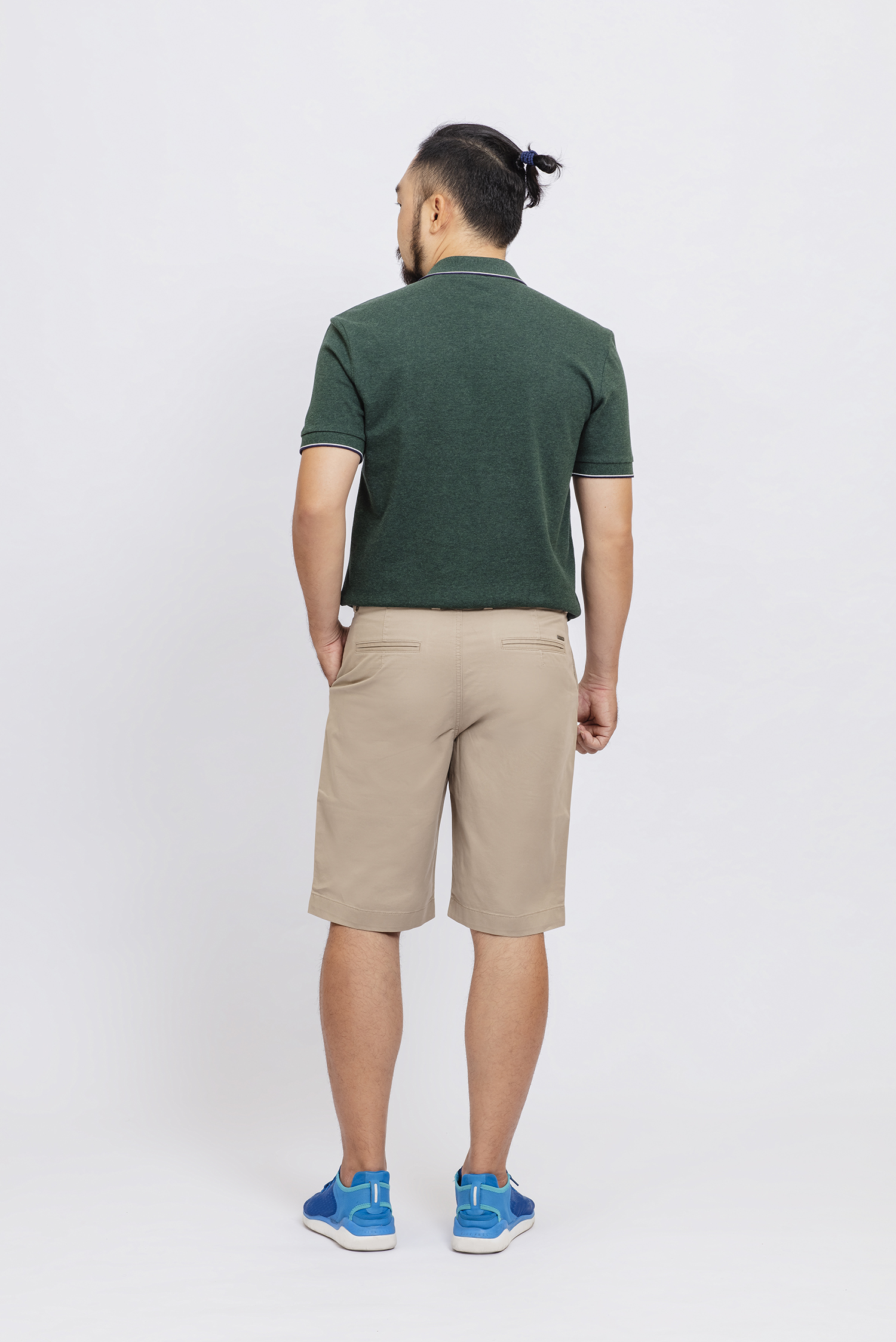 Quần short khaki màu khaki sáng - HẾT HÀNG