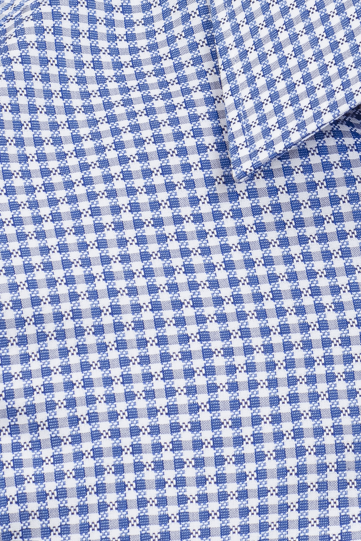 Sơ mi nam Ngắn tay Slim fit caro xanh dương - HẾT HÀNG