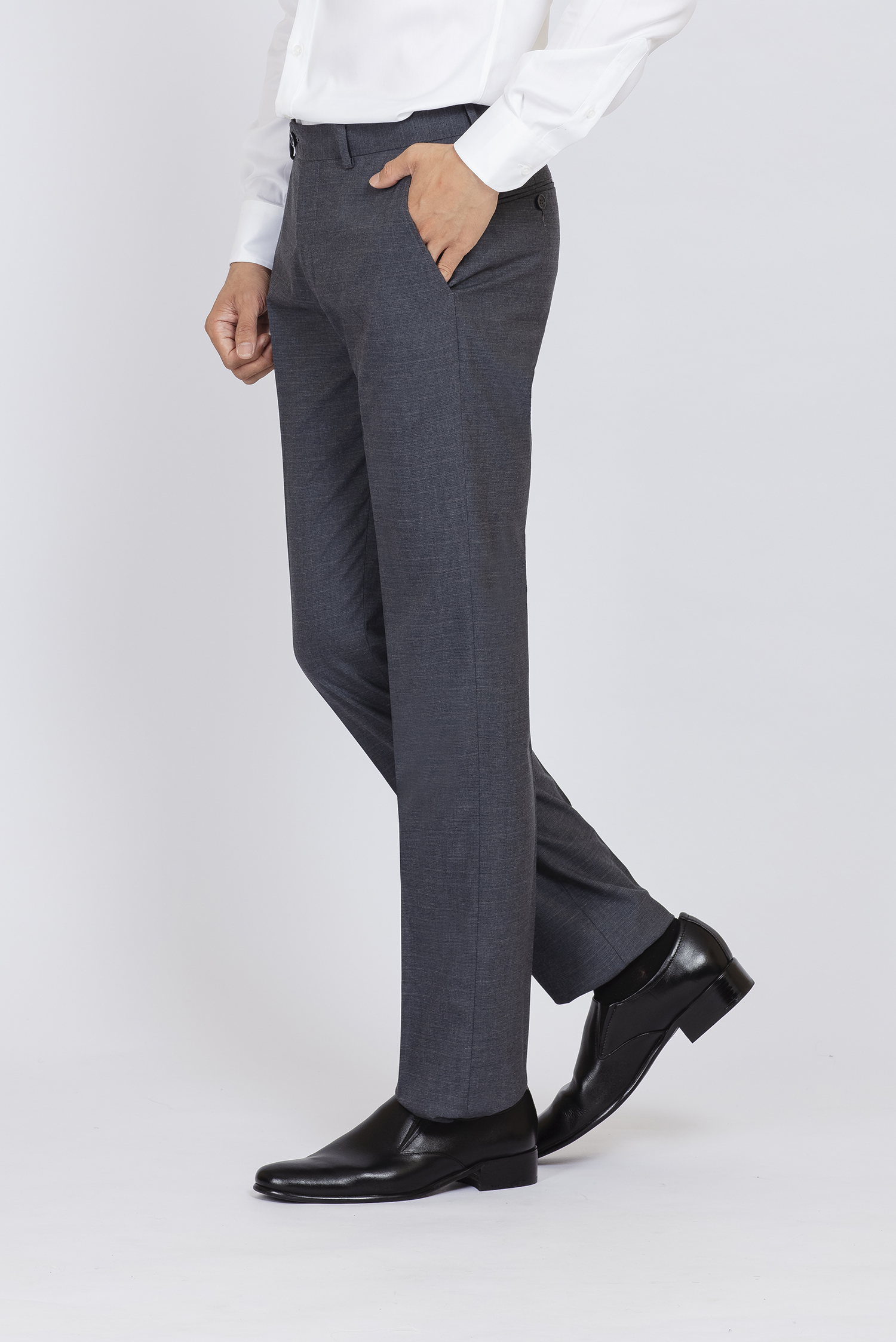 Quần tây nam Slimfit màu xám đậm