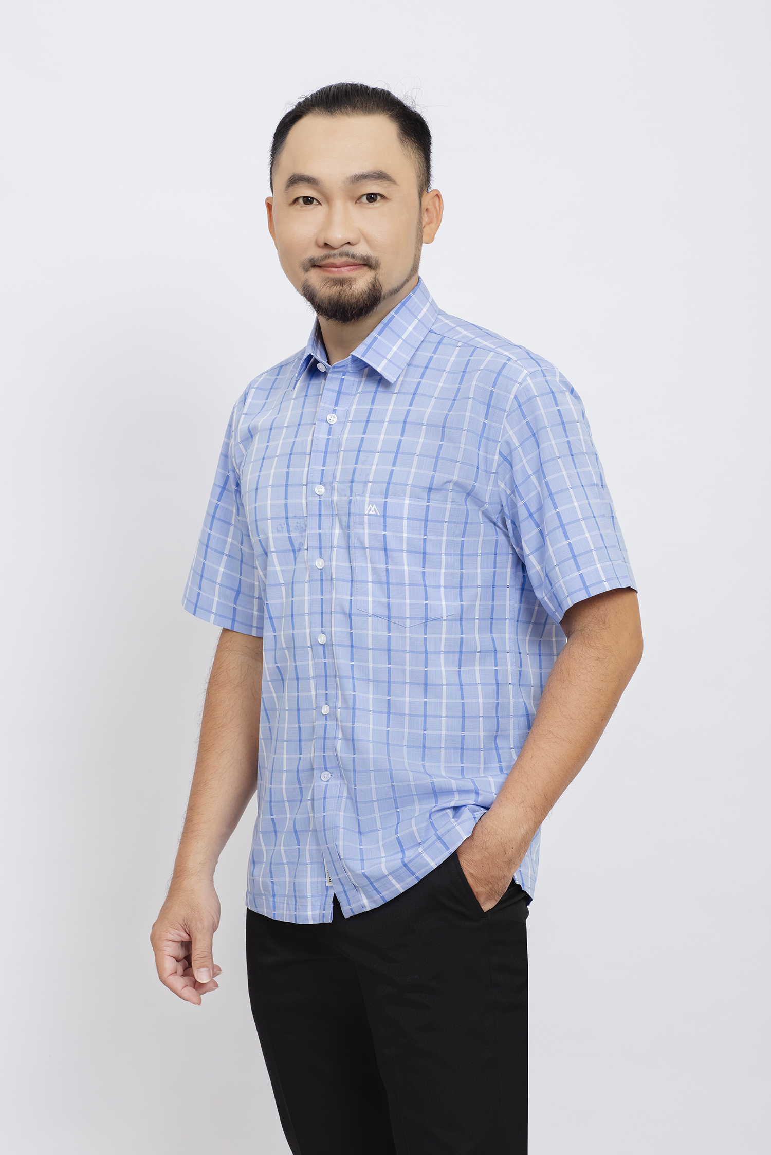 Sơ mi nam ngắn tay - Casual họa tiết caro - HẾT HÀNG