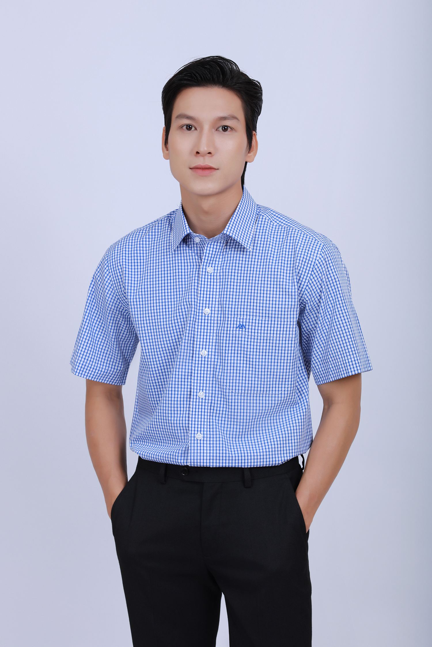 Sơ mi nam ngắn tay - Casual vạt ngang - HẾT HÀNG