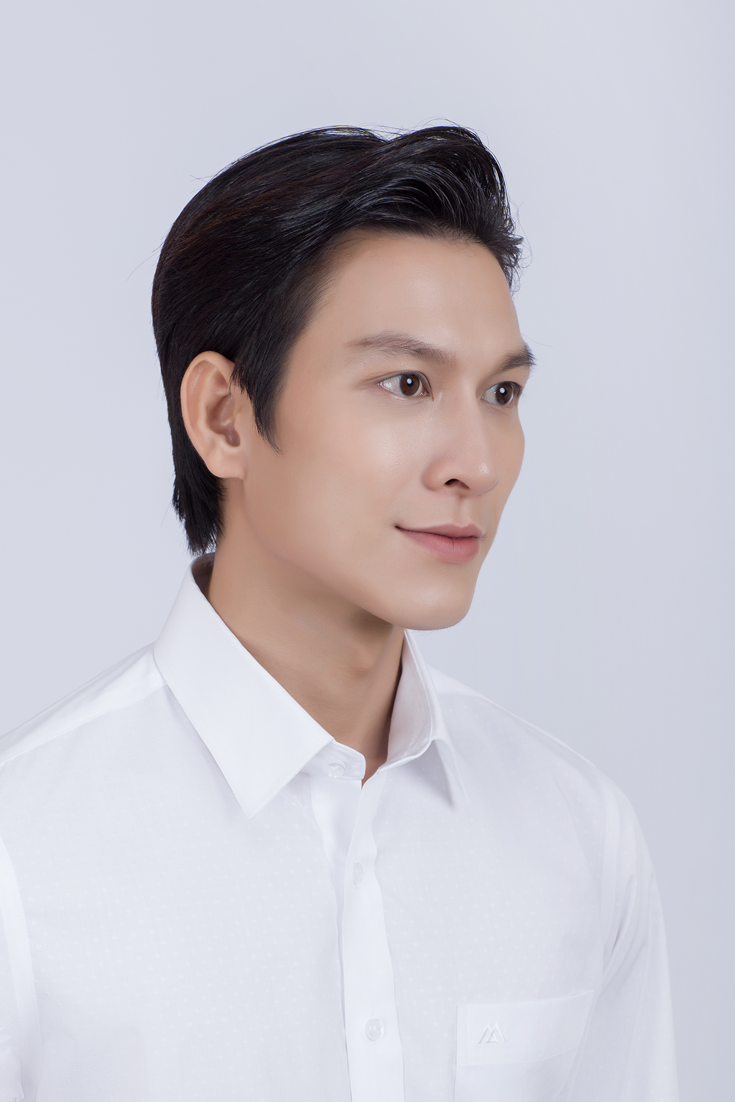 Sơ mi nam dài tay - Regular màu trắng hoa văn chìm -  HẾT HÀNG