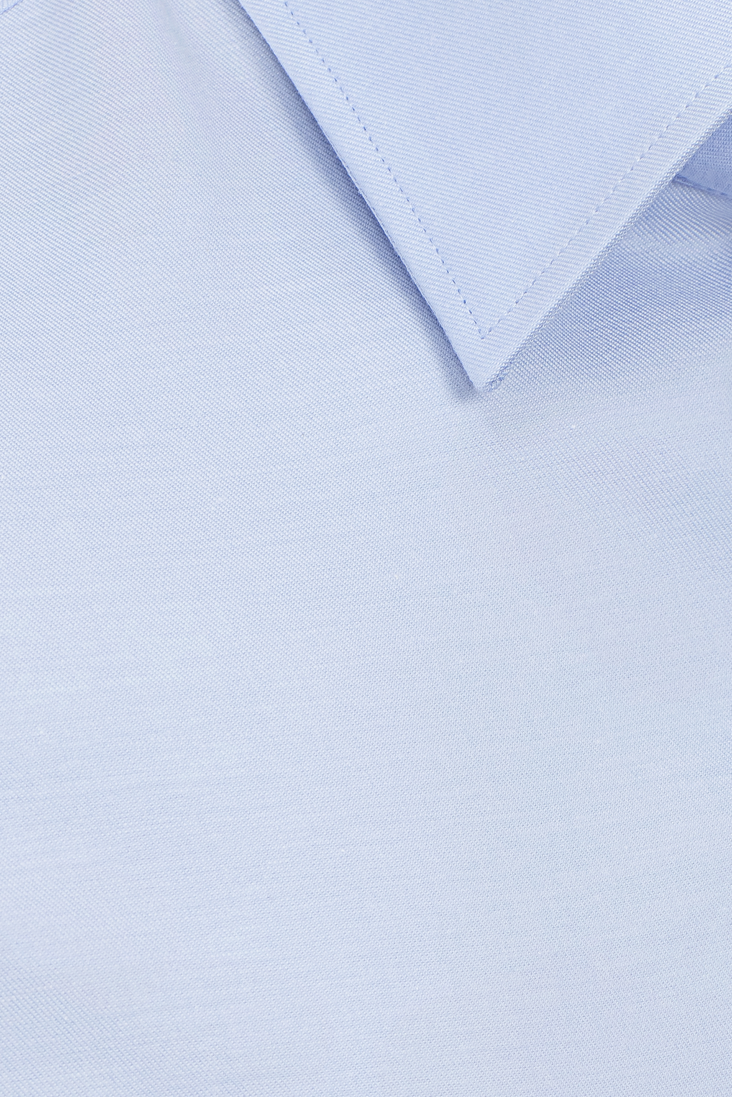 Sơ mi nam ngắn tay - Slimfit -Xanh nhạt Trơn