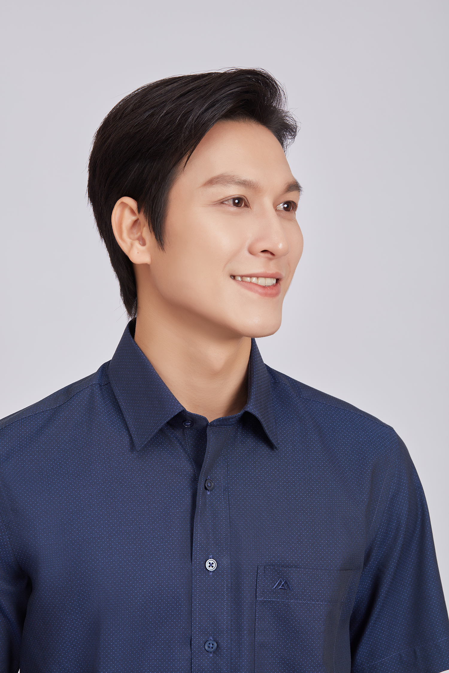 Sơ mi nam ngắn tay - Casual vạt ngang