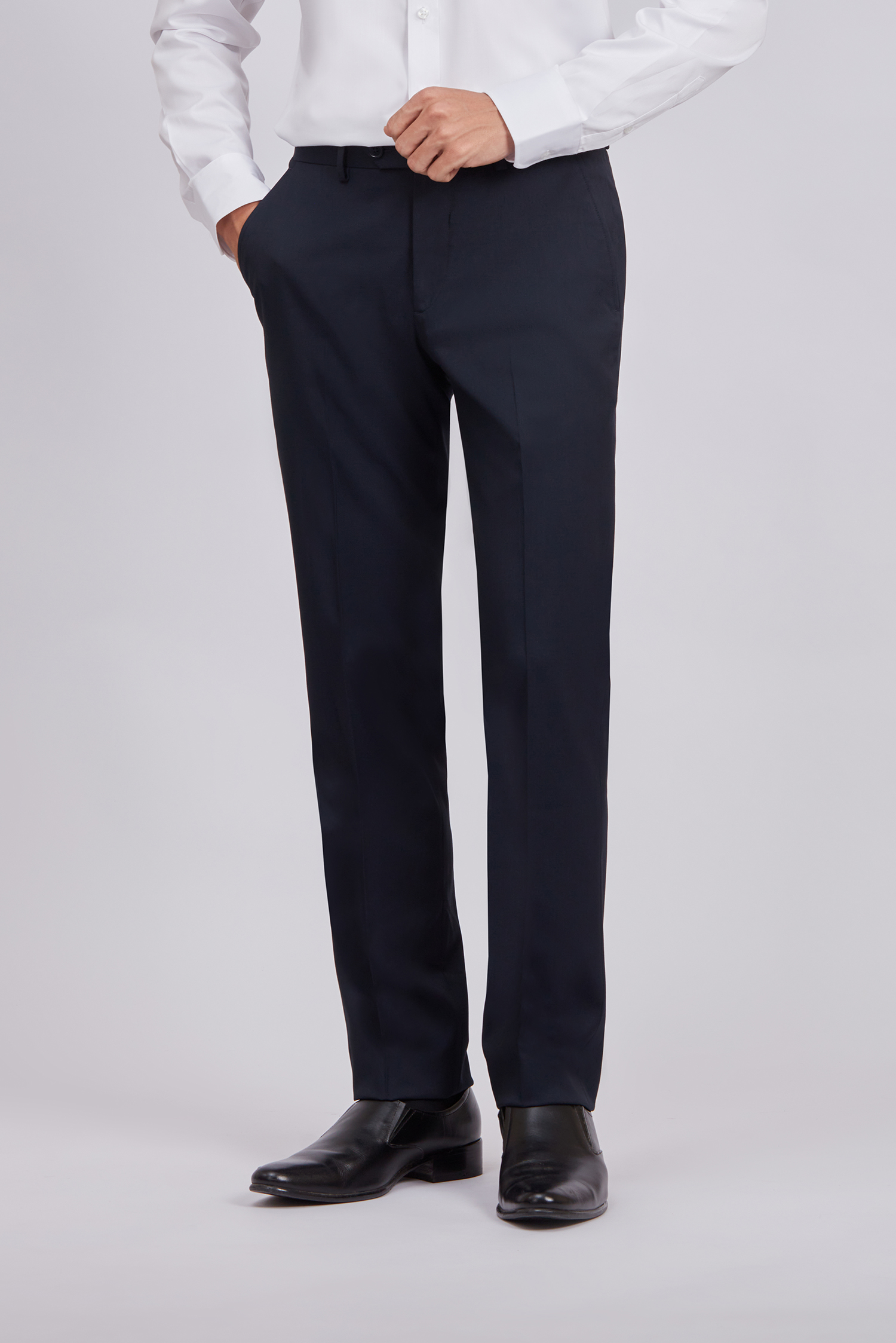  Quần Tây Nam - Slimfit-Xanh đen trơn