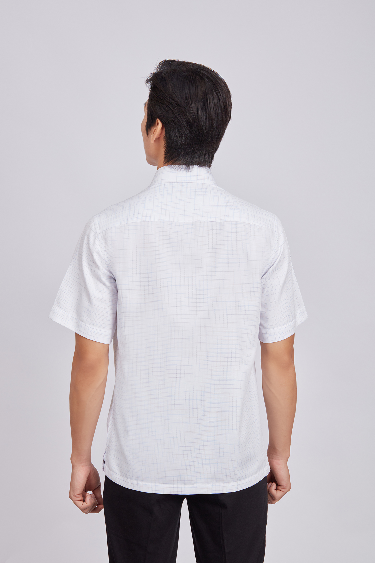 Sơ mi nam ngắn tay - Casual vạt ngang