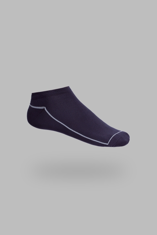  Vớ Nam - cổ ngắn màu xanh đen phối sọc trắng