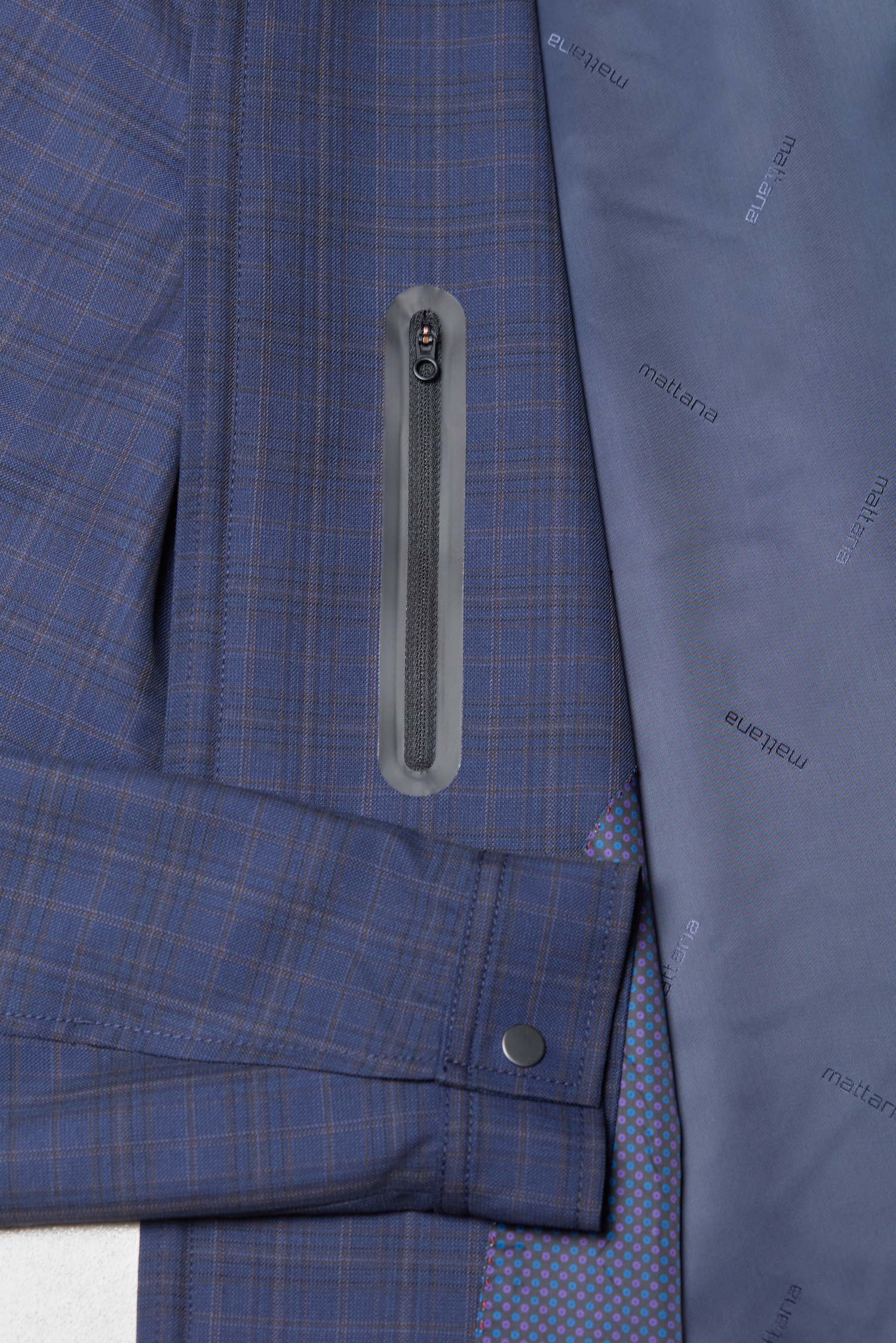 Áo khoác nam - caro xanh dương đậm