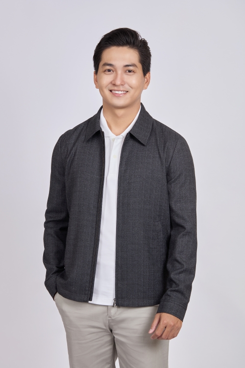 Áo khoác nam - màu xám đậm