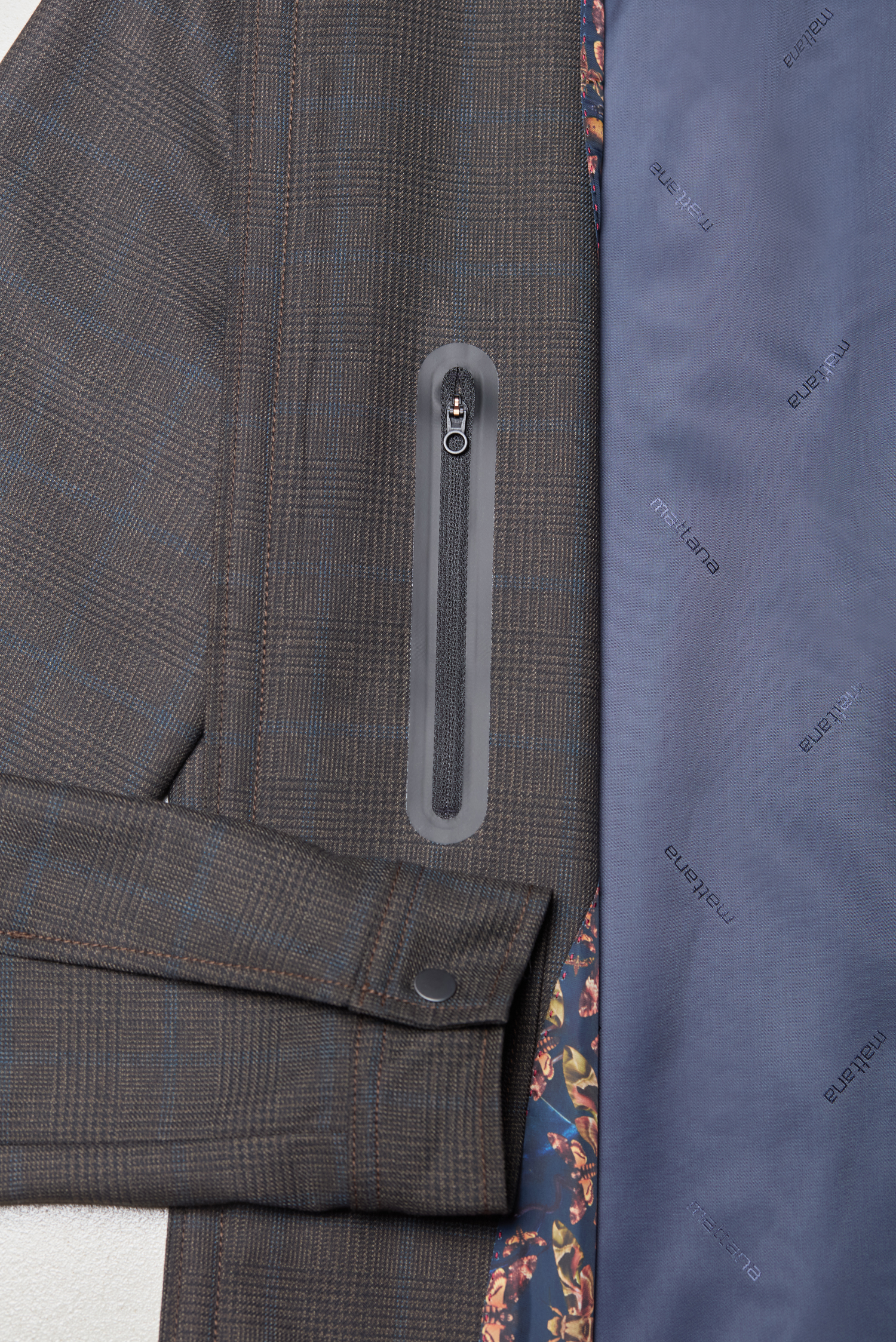 Áo khoác nam - caro xám đậm