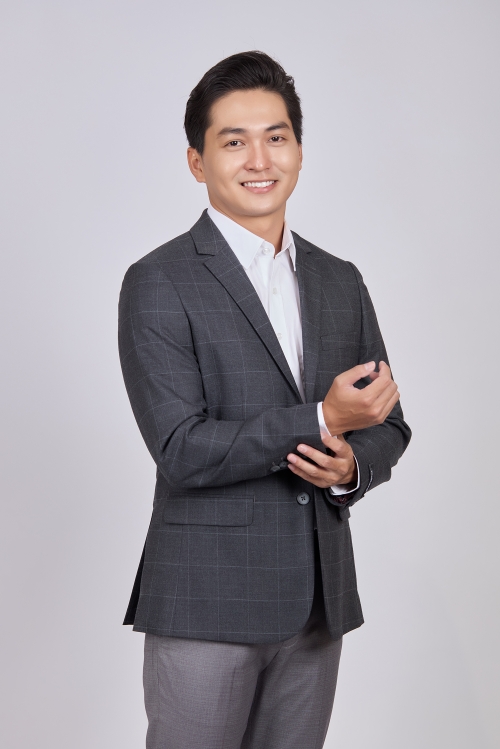 Áo Veston nam - Classic - caro xám đậm