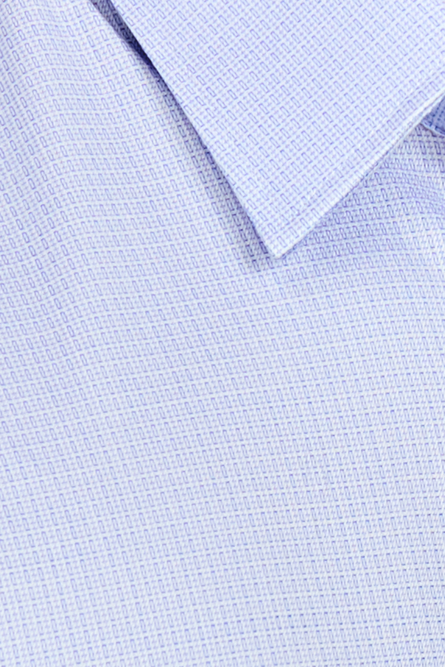 Sơ mi nam dài tay Regular vạt ngắn, màu xanh họa tiết ô vuông nhỏ