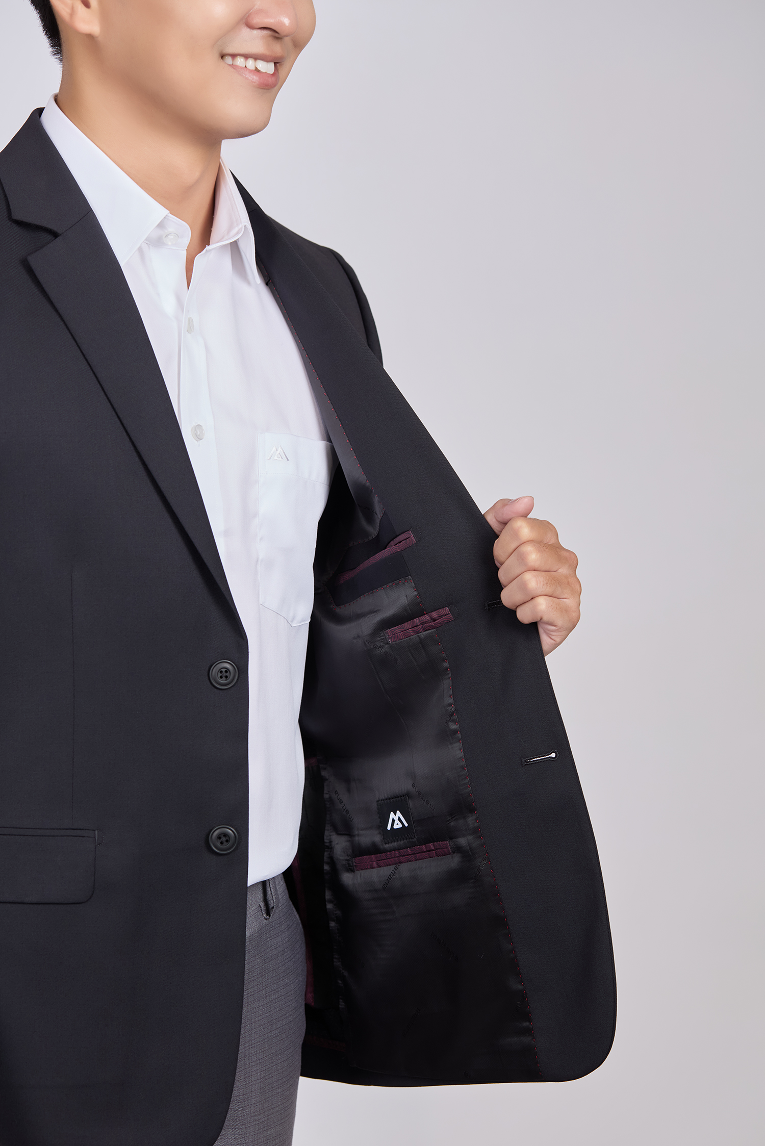 Áo Veston nam - Classic fit màu đen